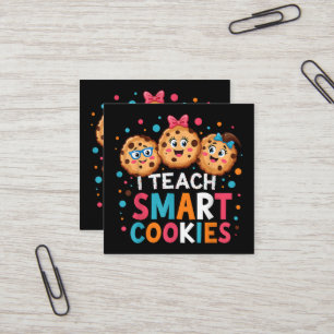 Ich unterrichte intelligente Cookies Rückkehr zur  Quadratische Visitenkarte
