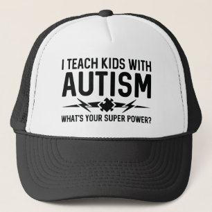 Ich unterrichte Kinder mit Autismus Truckerkappe