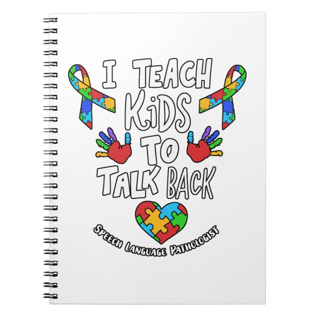 Ich unterrichte Kinder, um die Sprachentherapie zu Notizblock (Vorderseite)