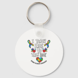 Ich unterrichte Kinder, um die Sprachentherapie zu Schlüsselanhänger