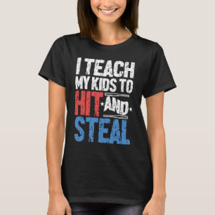 Ich unterrichte Kindern, Baseballtrainer zu schlag T-Shirt