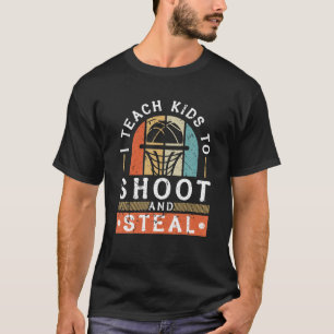 Ich unterrichte Kindern, Basketballtrainer zu schi T-Shirt