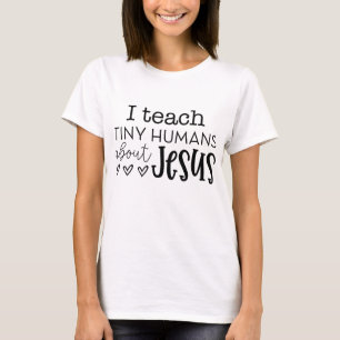 Ich unterrichte kleine Menschen über Jesus Sunday T-Shirt