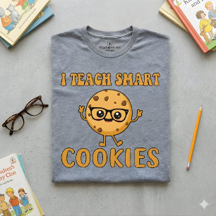 Ich unterrichte kluge Kekse Lustiger Lehrer-Spru T-Shirt
