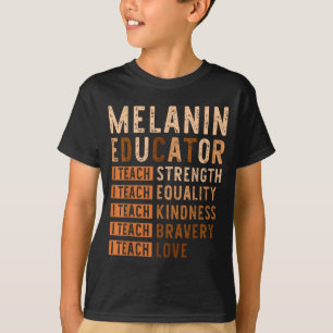 Ich unterrichte Liebe Schwarze Geschichte Monat Af T-Shirt
