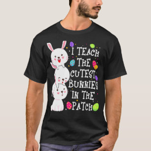 Ich unterrichte Niedliche Bunnies in den Pflastere T-Shirt