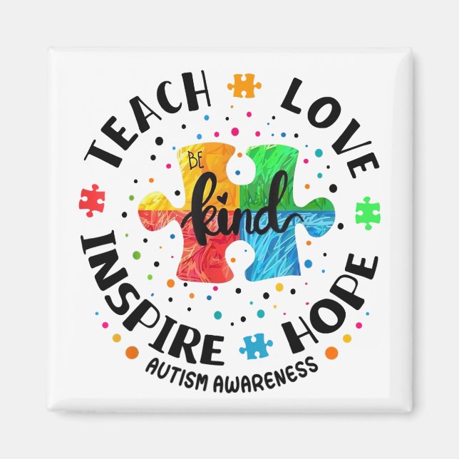 Ich unterrichte Phantastische Kinder-Autismus-Bewu Magnet (Vorne)