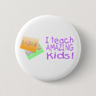Ich unterrichte Phantastische Kinder (Zahlen) Button