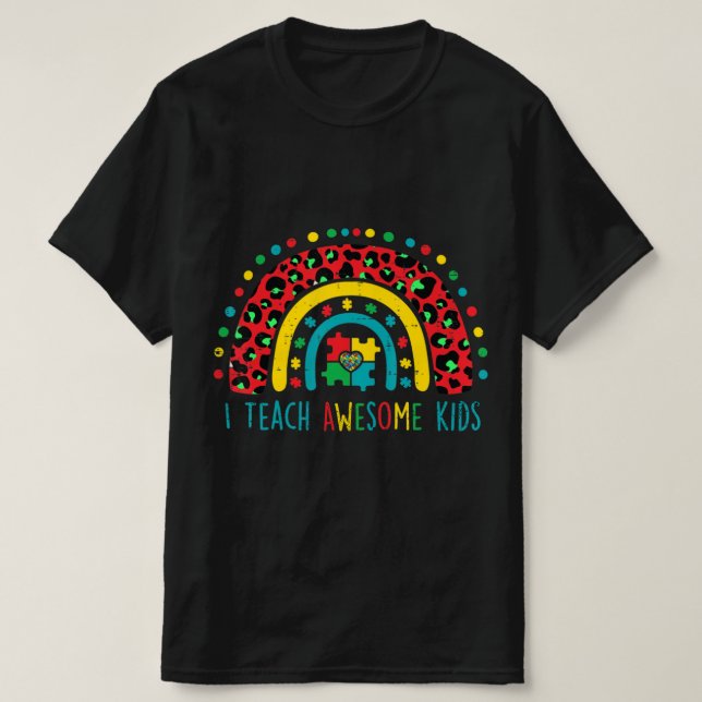 Ich unterrichte Phantastischen Shirts Autismus Bew (Design vorne)