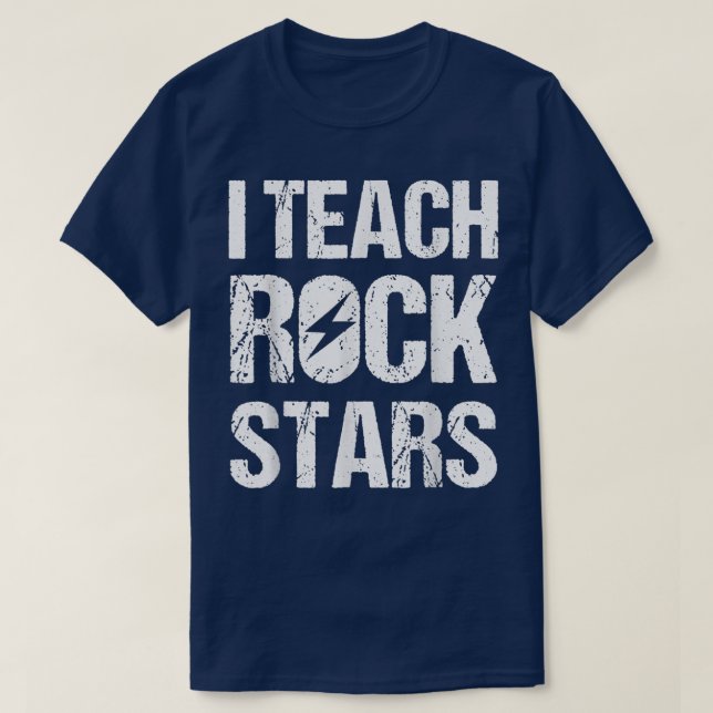 Ich unterrichte Rockstars Shirt Funny Music Teache (Design vorne)