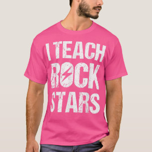Ich unterrichte Rockstars Shirt Funny Music Teache