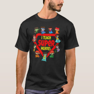 Ich unterrichte Superhelden passend Schul Liebhabe T-Shirt