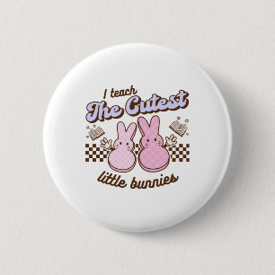 Ich unterrichte süßeste kleine Osterhasen Hopping- Button