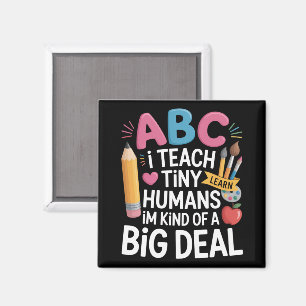 Ich unterrichte Tiny Humans Lehrerauswertungsschul Magnet