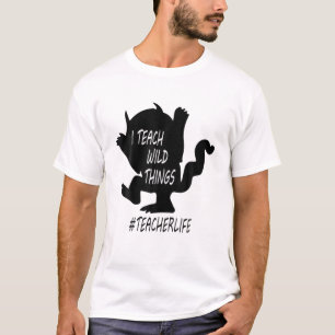 Ich unterrichte Wild Things Lehrerleben, lustige L T-Shirt