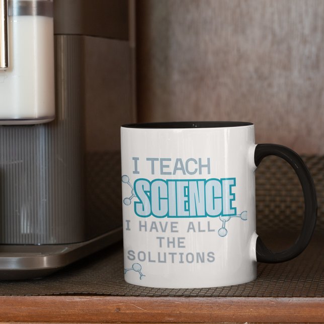 Ich unterrichte Wissenschaft in blau Ich habe alle Tasse (Von Creator hochgeladen)