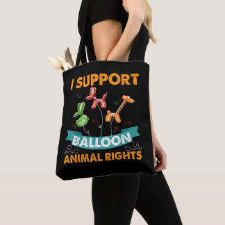 Ich unterstütze Balloon Animal Rights Funny Birthd