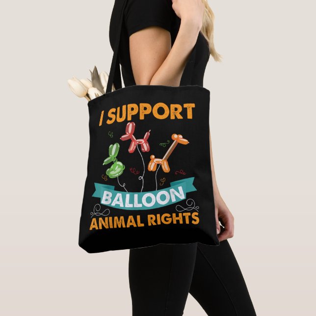 Ich unterstütze Balloon Animal Rights Funny Birthd (Von Nahem)