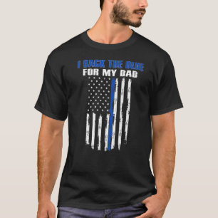 Ich unterstütze das Blau für die Polizeibeamten me T-Shirt