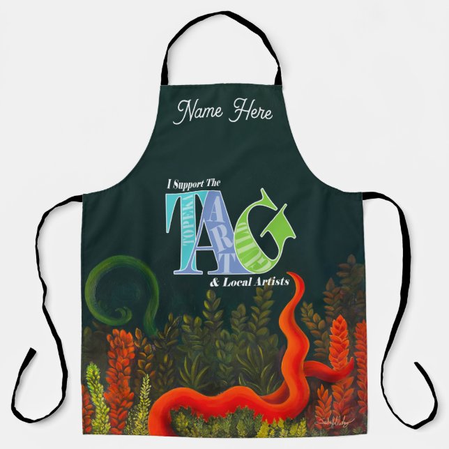 Ich unterstütze das Design des Topeka Art Guild Schürze (Vorderseite)