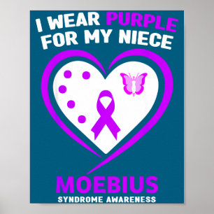 Ich unterstütze das Moebius-Syndrom-Bewusstsein me Poster