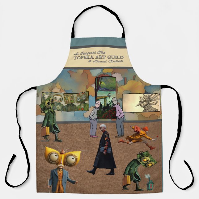 Ich unterstütze das Topeka Art Guild Apron Schürze (Vorderseite)