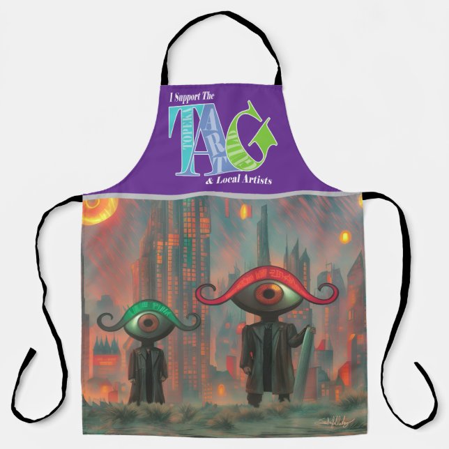 Ich unterstütze das Topeka Art Guild Design Apron Schürze (Vorderseite)