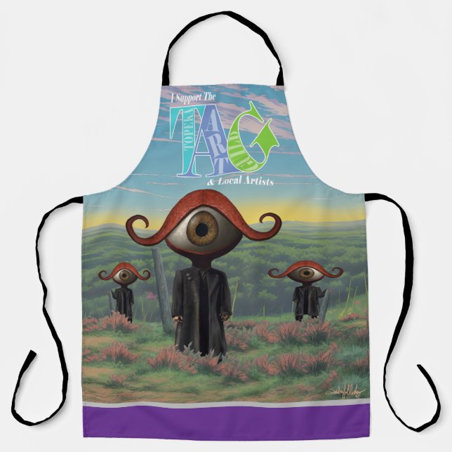 Ich unterstütze das Topeka Art Guild Design Apron Schürze (Vorderseite)
