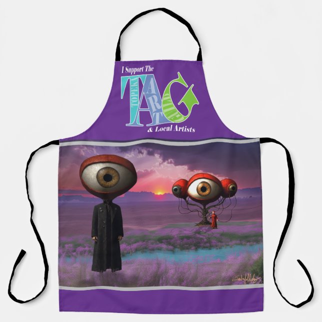 Ich unterstütze das Topeka Art Guild Design Apron Schürze (Vorderseite)