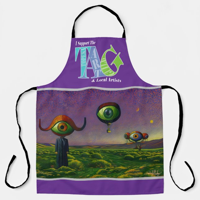 Ich unterstütze das Topeka Art Guild Design Apron Schürze (Vorderseite)