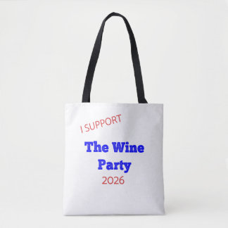 Ich unterstütze das Weinparty 2026 Lustiges Wahl-S
