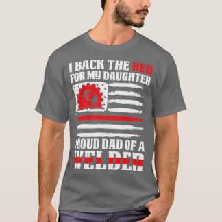 Ich unterstütze den roten, stolzen Vater der Welde T-Shirt