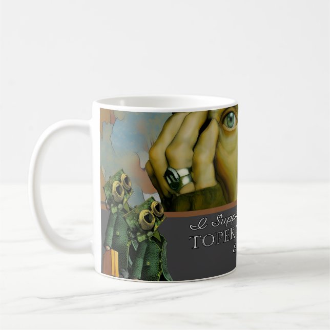 Ich unterstütze den Topeka Art Guild Becher Kaffeetasse (Links)