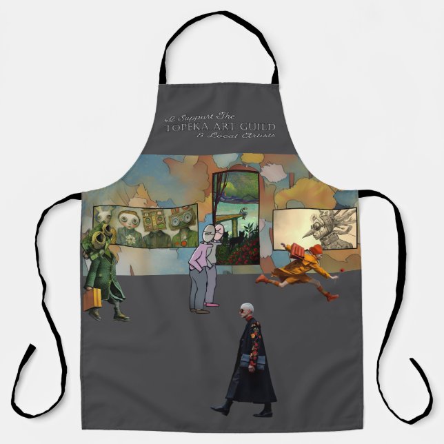Ich unterstütze den Topeka Art Guild Becher Schürze (Vorderseite)