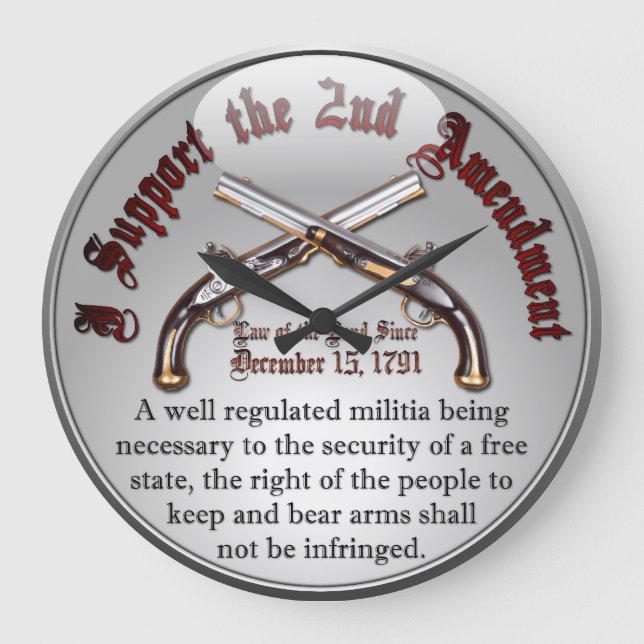 Ich unterstütze den zweiten Änderungsantrag Große Wanduhr (Vorderseite)