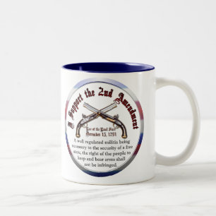 Ich unterstütze den zweiten Verfassungszusatz Zweifarbige Tasse