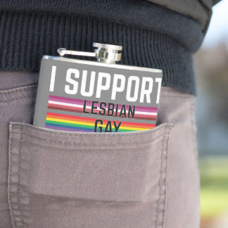 Ich unterstütze die asexuelle Schwulenschwule Flachmann