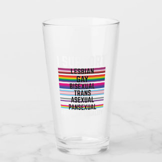 Ich unterstütze die asexuelle Schwulenschwule Glas