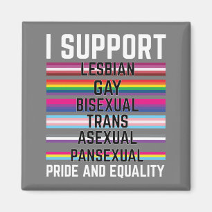 Ich unterstütze die asexuelle Schwulenschwule Magnet