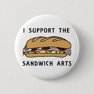 Ich unterstütze die Sandwichkunst Button