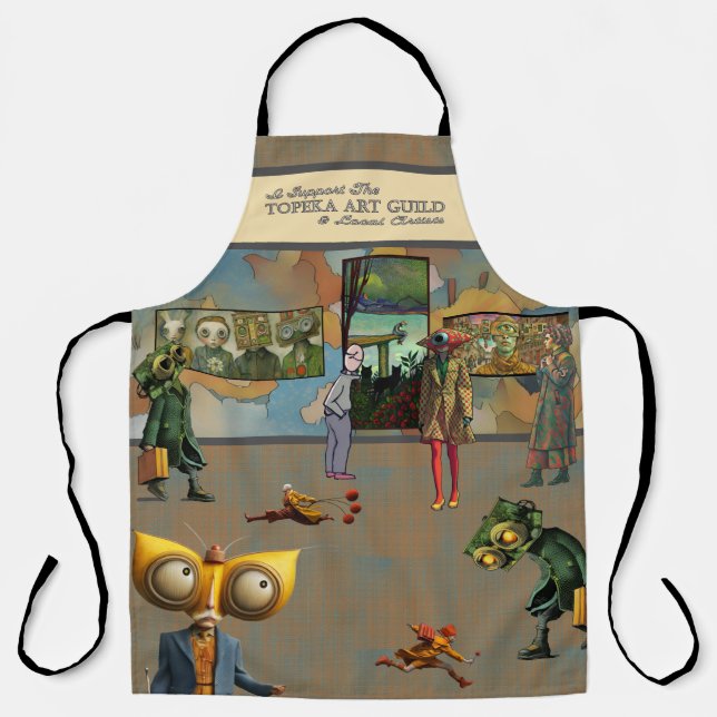 Ich unterstütze die Schürze der Topeka Art Guild (Vorderseite)