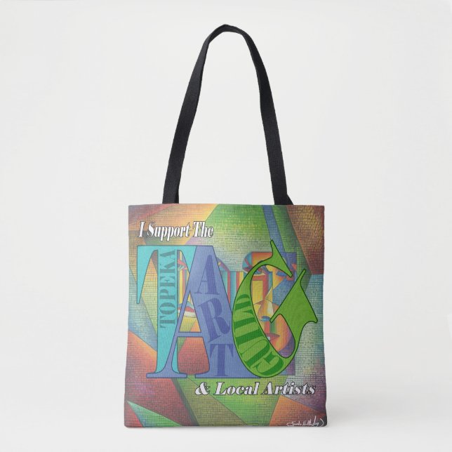 Ich unterstütze die TAG-Tasche (Vorderseite)