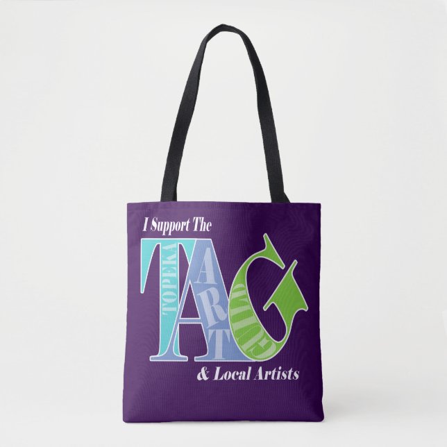 Ich unterstütze die TAG-Tasche (Vorderseite)
