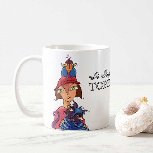 Ich unterstütze die Tasse Topeka Art Guild (Mit Donut)