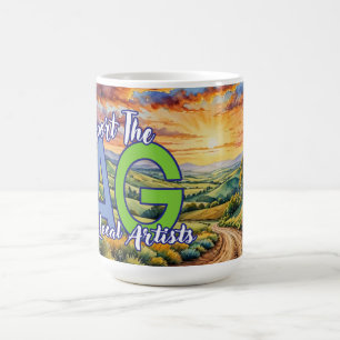Ich unterstütze die Topeka Art-Gilde Kaffeetasse