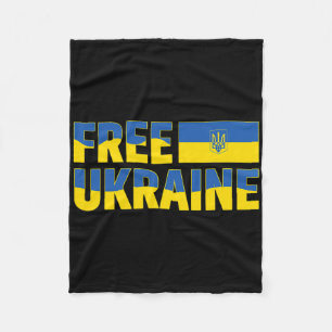 Ich unterstütze die Ukraine Steh mit der Ukraine U Fleecedecke