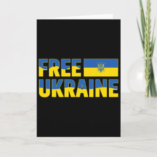 Ich unterstütze die Ukraine Stehe mit der Ukraine  Karte