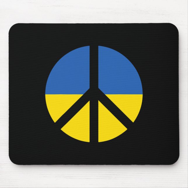 Ich unterstütze die Ukraine Stehe mit der Ukraine  Mousepad (Vorne)