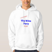 Ich unterstütze die Weinparty 2026 Lustiges Wahl-S