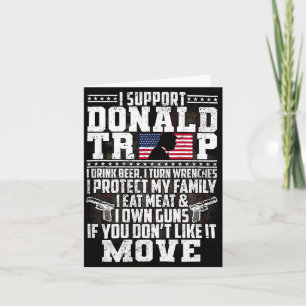 Ich unterstütze Donald Trump Ich trinke Bier Ich d Karte